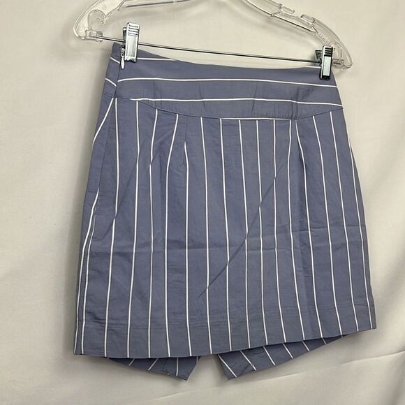 EVIDNT Asymmetrical Mini Skirt, Sky Stripe, XS NWT - Picture 7 of 12